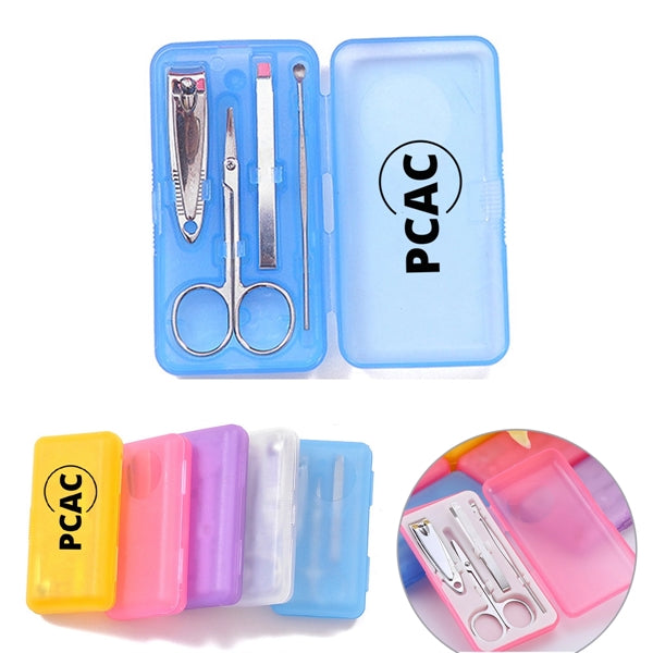4PCS Nail Manicure Grooming Set with Box