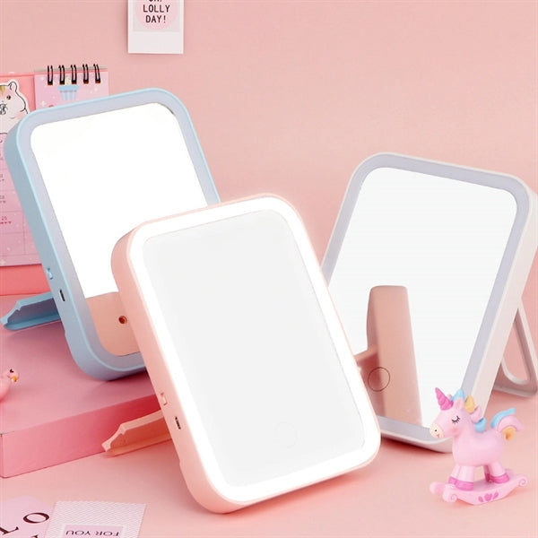 Lighted Table Makeup Mirror