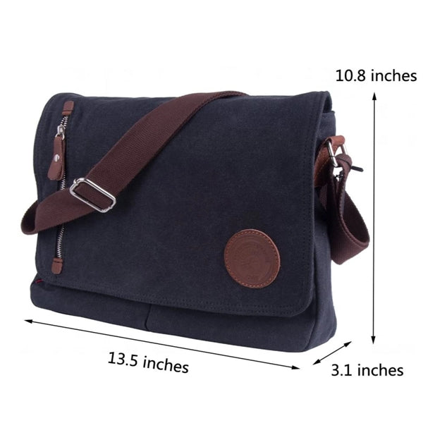 Canvas Satchel Messenger Bag