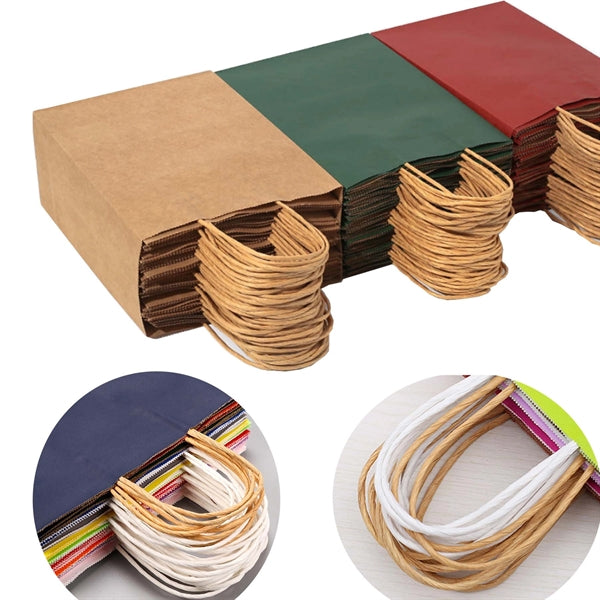 Color kraft paper bag with handles