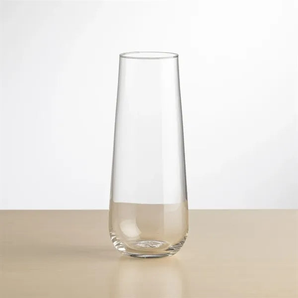 Cannes Stemless Flute - Deep Etch
