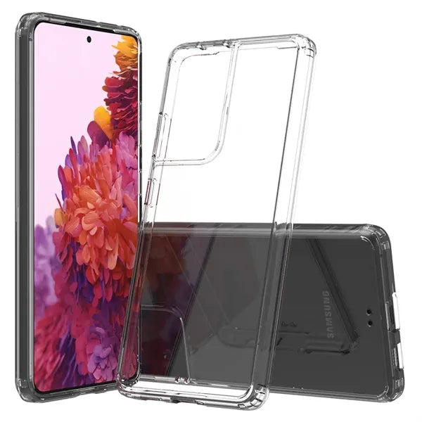 Samsung S21 Ultra Clear Hard Shell Case with TPU Bumpers