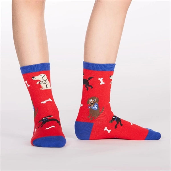 Youth below the calf knitted crew socks,168 or 200 needle