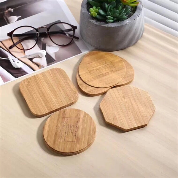 Bamboo Cell Phone Wireless Charger