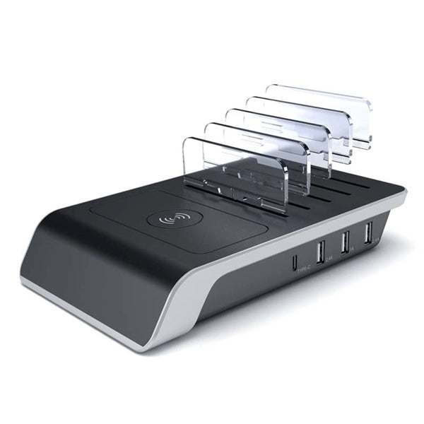 Desktop Charger Station With Wireless Charging