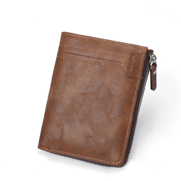 Leather Zipper Wallet