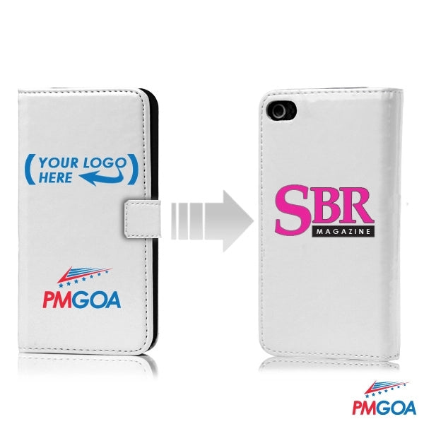 Custom Leather Flip Iphone 4/4S Case