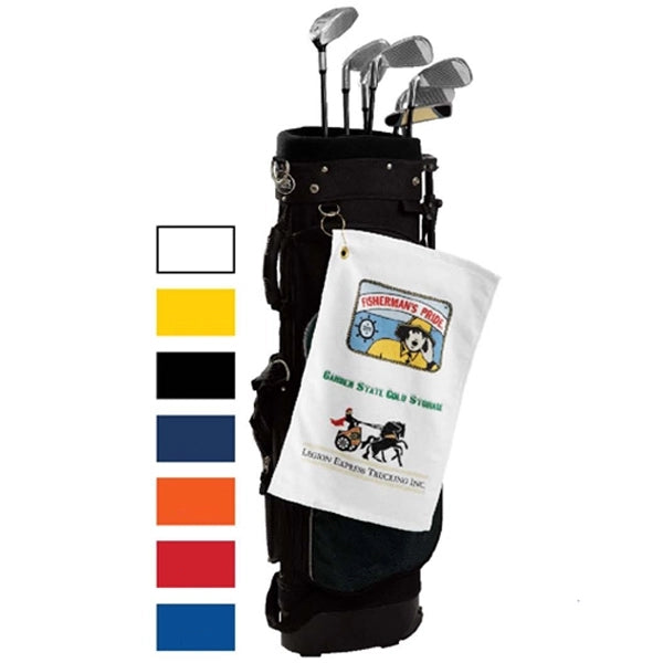Mid Weight Velour Hemmed Golf Towel