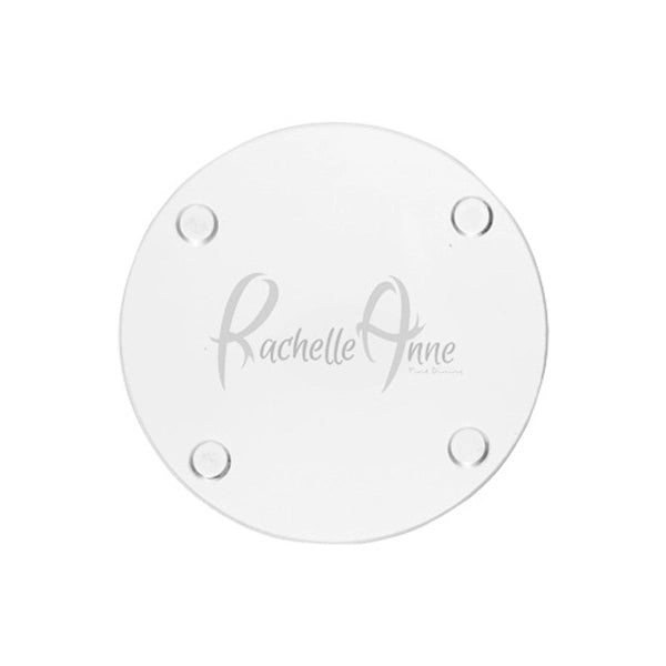 4 Inch Round Glass Coaster