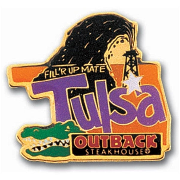 1.25" Custom Lapel Pins - Photo Etched