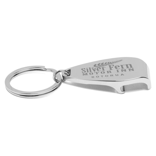 Elite Laser Engraved Metal Bottle Opener Keyholder.
