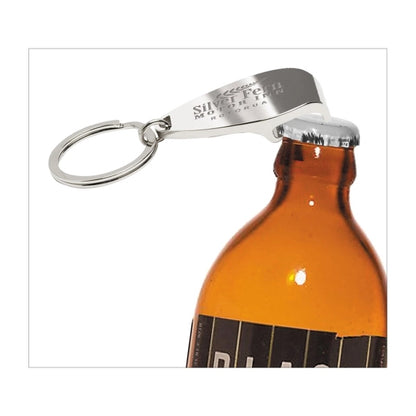 Elite Laser Engraved Metal Bottle Opener Keyholder.