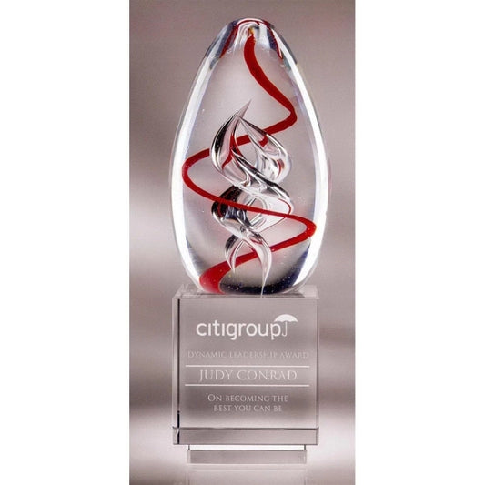 Large Spiro Art Glass Award