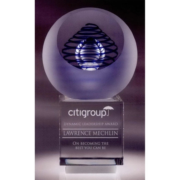 Large Gallileo Art Glass Award