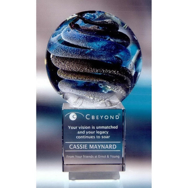 Large Helix Art Glass Award
