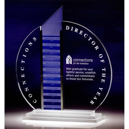 Forte Optic Crystal Perpetual Award