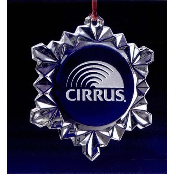 Snowflake Glass Ornament