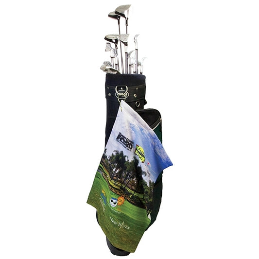 Microfiber Scrubber Golf Towel (Corner Hook & Grommet)