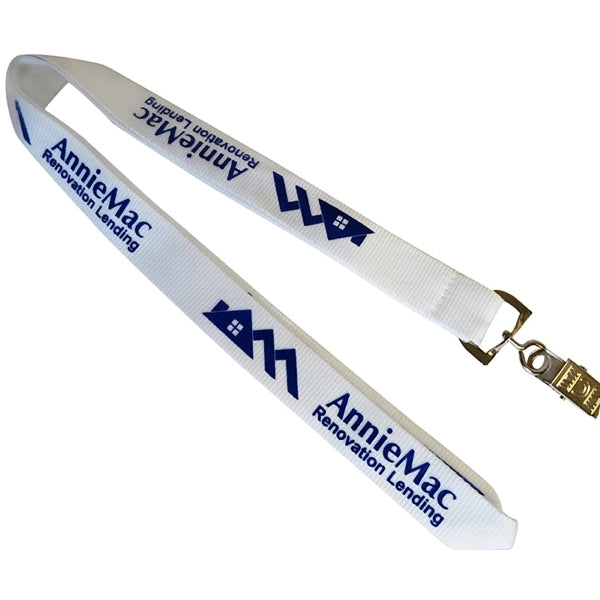 5/8" Recycled PET Lanyard Custom Imprint ID Badge Holder