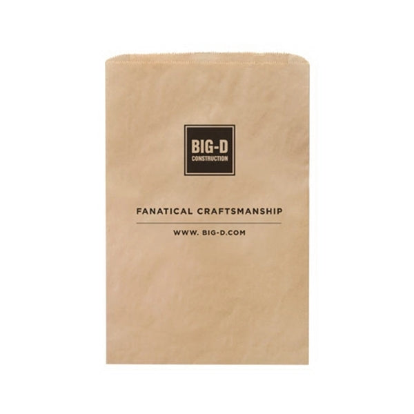 Kraft Paper Merchandise Bags - Flexo Ink