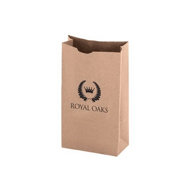 Natural Kraft Heavyweight Nail & Coin Bag 6 lb - Flexo Ink