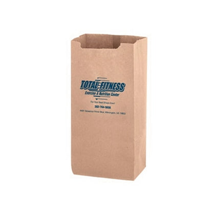 Natural Kraft Heavyweight Nail & Coin Bag 8 lb - Flexo Ink