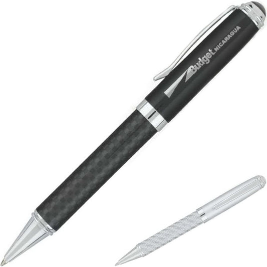Obsidian Brass Twist Ballpoint