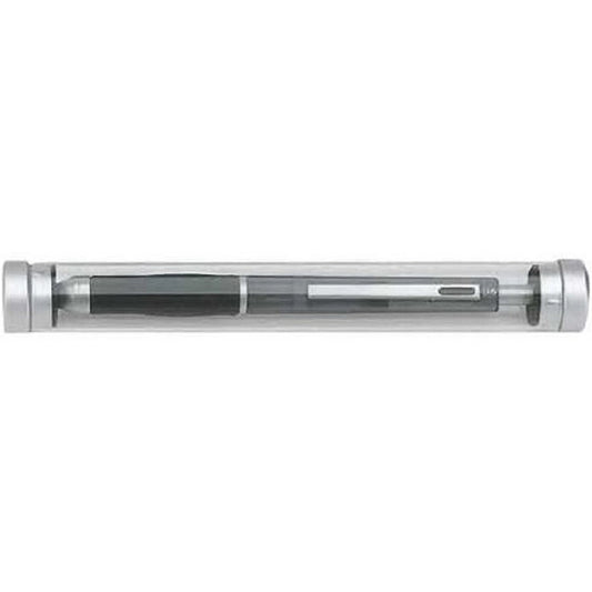 Transparent Tube With Silver Accents