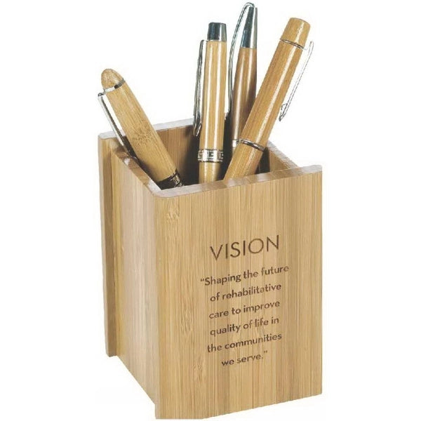 Bamboo Pen Cup