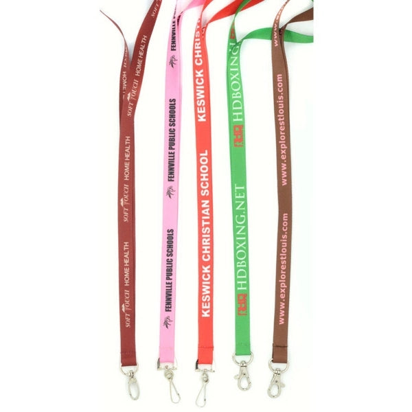1" Polyester Badge Reel Lanyard Combo w/ Safety Breakaway