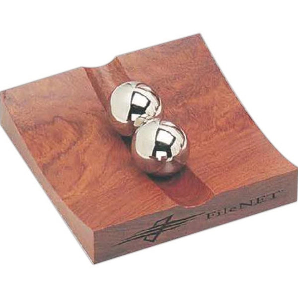Rosewood Business Card Display