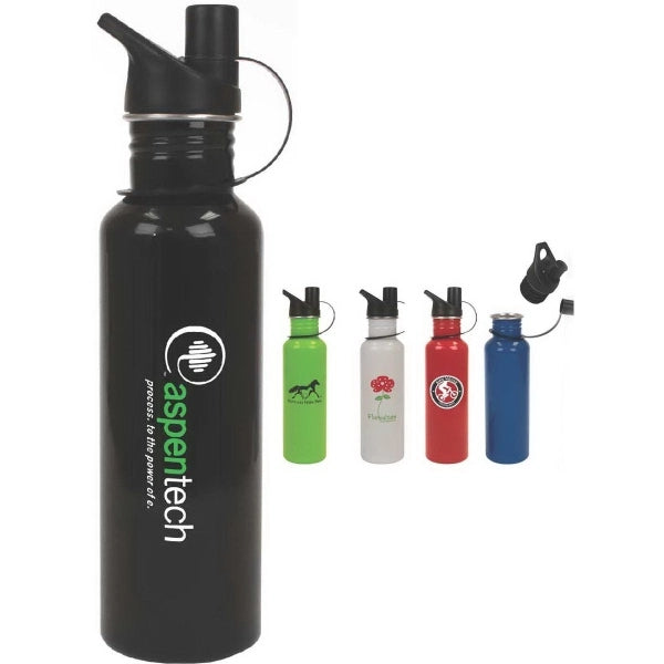 Trigger 25 oz Stainless Steel Sports Bottle with Lid