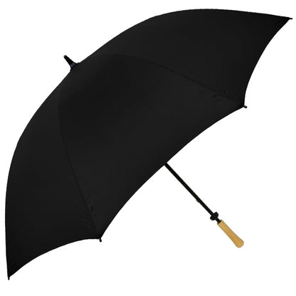 The Hole-in-One Golf Umbrella with Wood Handle