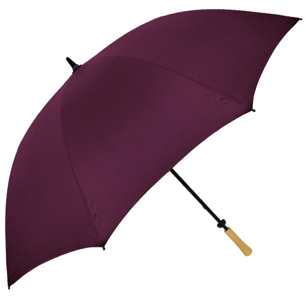The Hole-in-One Golf Umbrella with Wood Handle