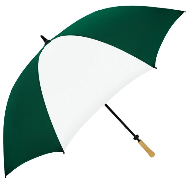 The Hole-in-One Golf Umbrella with Wood Handle
