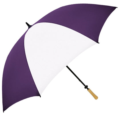 The Hole-in-One Golf Umbrella with Wood Handle