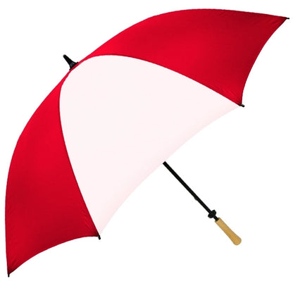 The Hole-in-One Golf Umbrella with Wood Handle