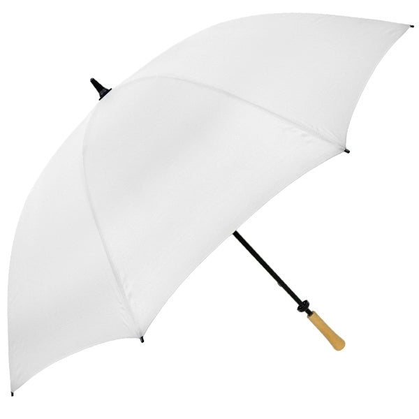 The Hole-in-One Golf Umbrella with Wood Handle