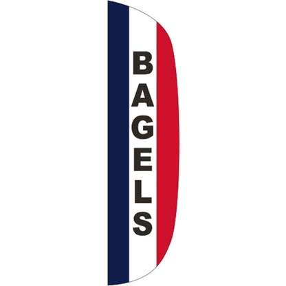 3' x 12' Message Flutter Flag - Bagels
