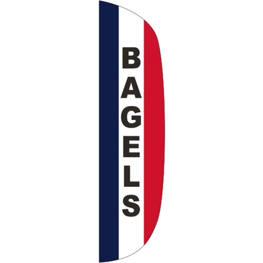 3' x 12' Message Flutter Flag - Bagels