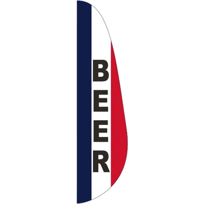 3' x 12' Message Feather Flag - Beer