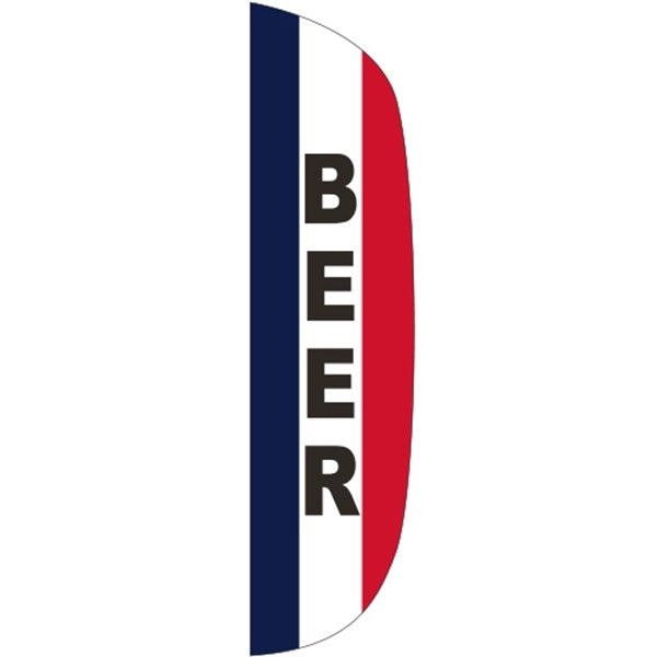 3' x 12' Message Flutter Flag - Beer