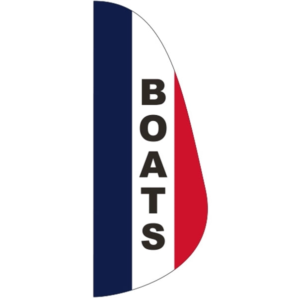 3' x 8' Message Feather Flag - Boats