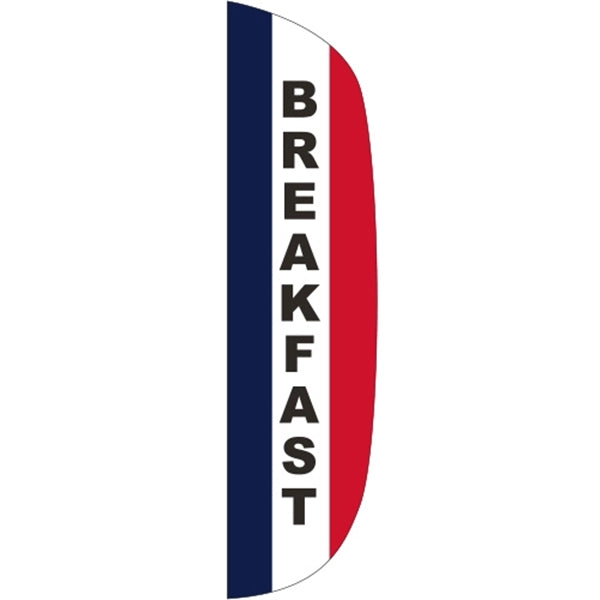3' x 15' Message Flutter Flag - Breakfast