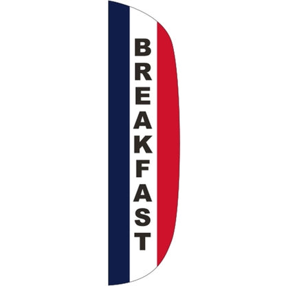 3' x 15' Message Flutter Flag - Breakfast