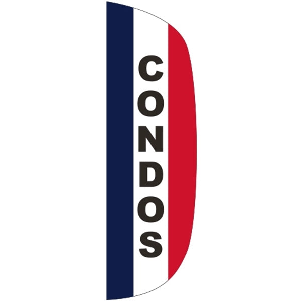 3' x 10' Message Flutter Flag - Condos