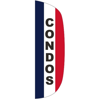 3' x 10' Message Flutter Flag - Condos