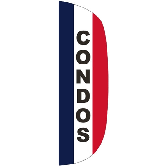 3' x 10' Message Flutter Flag - Condos