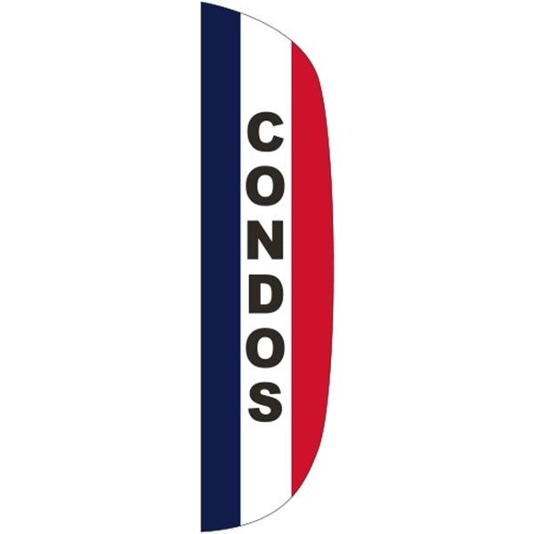 3' x 12' Message Flutter Flag - Condos