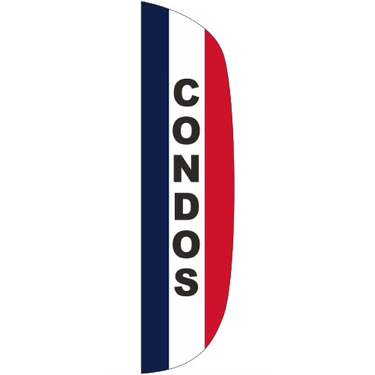 3' x 12' Message Flutter Flag - Condos